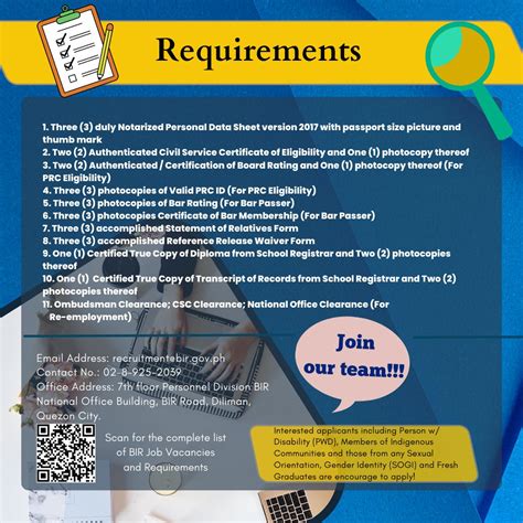 BIR IS HIRING!!! .